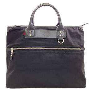 GUCCI Black Canvas Boston Bag